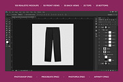 100 Realistic Streetwear Bundle, a Bottom Mockup by AtelierDuVow (Thumbnail 6 of 10)