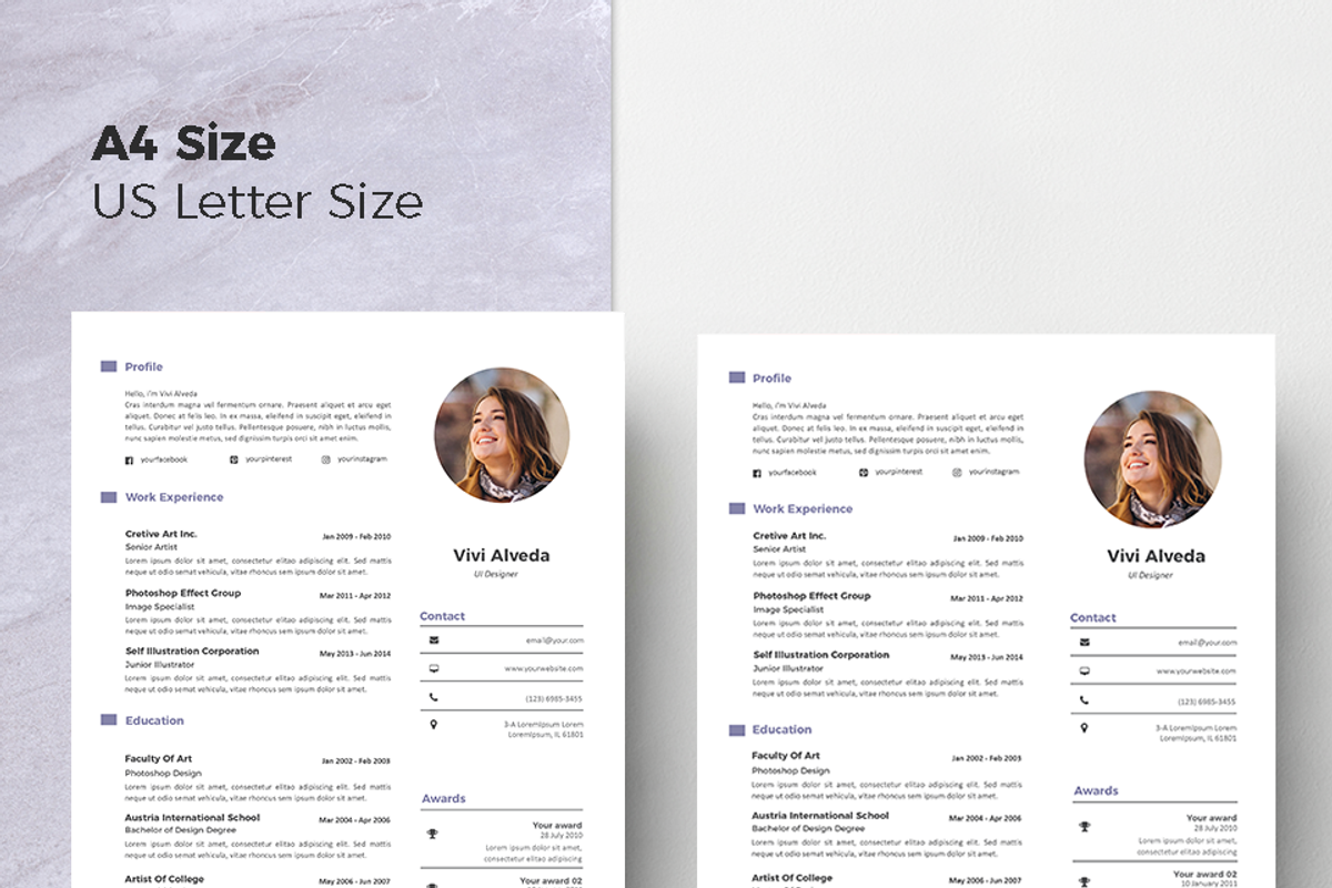 Modern Resume & CV Template, a Resume Template by Hito Graphic (Photo 8 of 8)