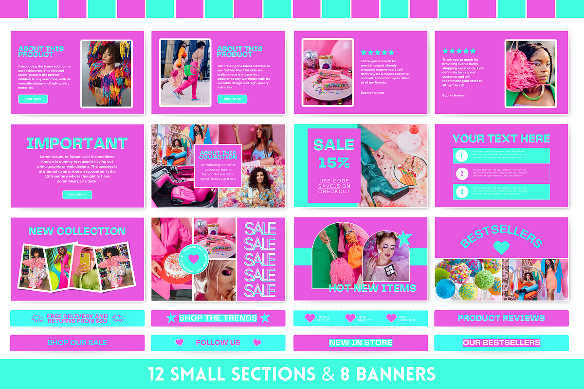 Colorful Newsletter Templates, an Email Template by SunshineStudioBoutique (Photo 6 of 8)
