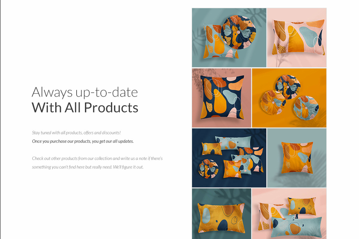 Pillows vol.4: with floral elements, a Print Template by Mocca Mockups Store (Photo 27 of 29)