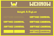 Vintage Carnival font, a Font by weknow (Thumbnail 7 of 8)