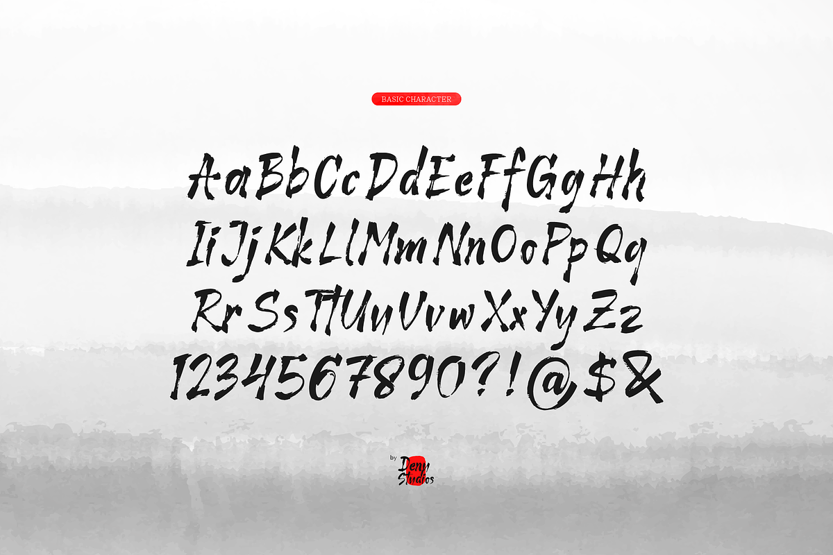 Shinkai Ink | Japanese Solid Brush, a Handwritten Font by Denustudios (Photo 10 of 12)