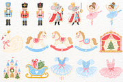 Nutcracker Ballet Clipart Christmas, a Seasonal Illustration by SugarCloudStudioArt (Thumbnail 3 of 6)