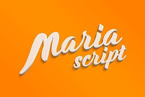 Maria Script Font Family