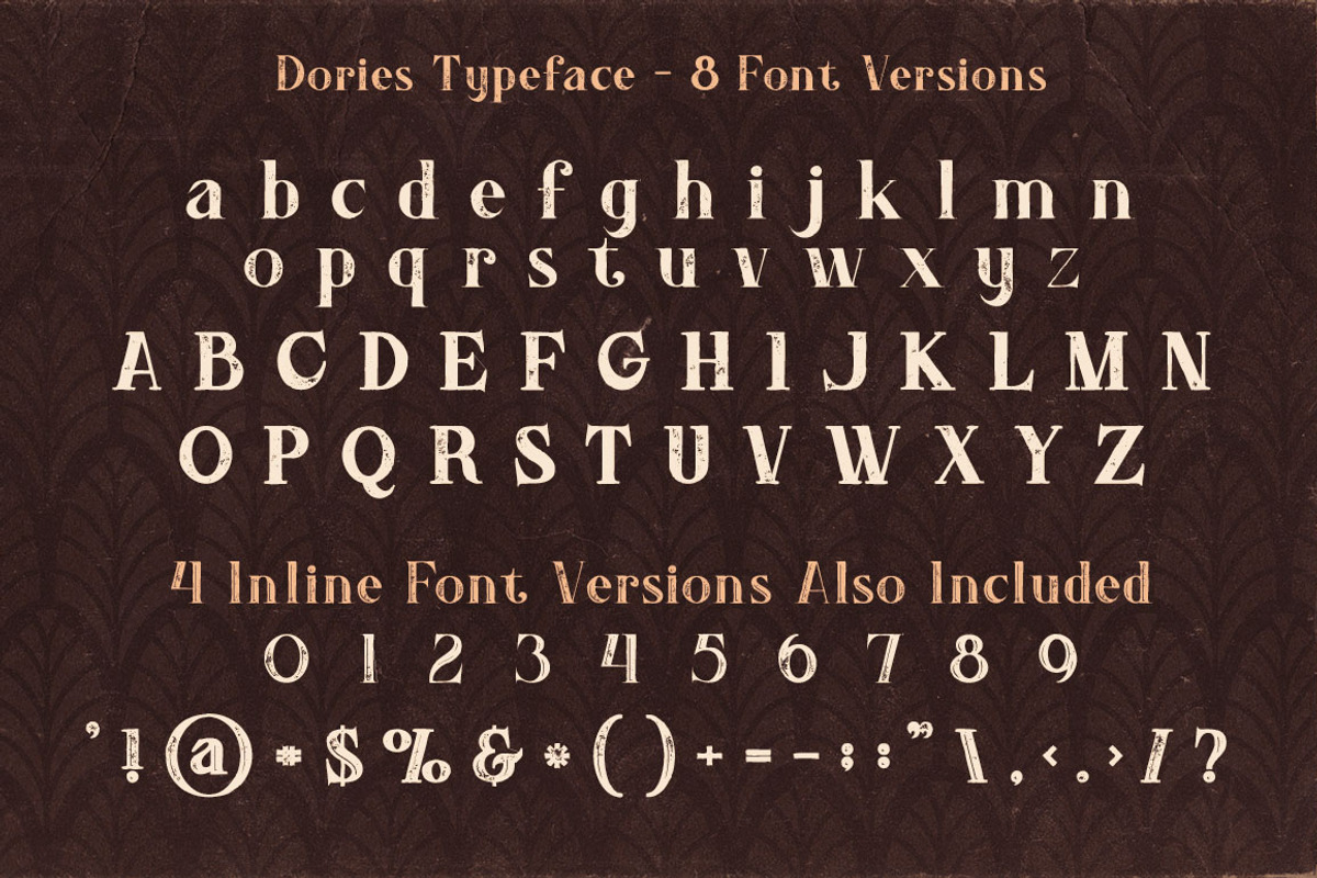 Dories - Display Font preview 4
