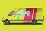 Transporter Van PSD Mockup, an Advertising Mockup by Sinlatown (Thumbnail 2 of 6)