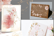 watercolor flowers botanical bundle, a Decorative Illustration by Edith’s World (Thumbnail 5 of 14)