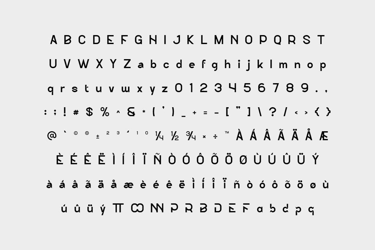 Northe Trendy Logo Font, a Sans Serif Font by Artiveko (Photo 4 of 12)