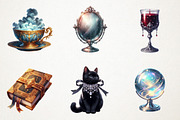 Elegant Halloween Clipart, an Illustration by RobertsArt (Thumbnail 2 of 7)