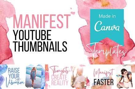 Wellness YouTube Thumbnails- Canva