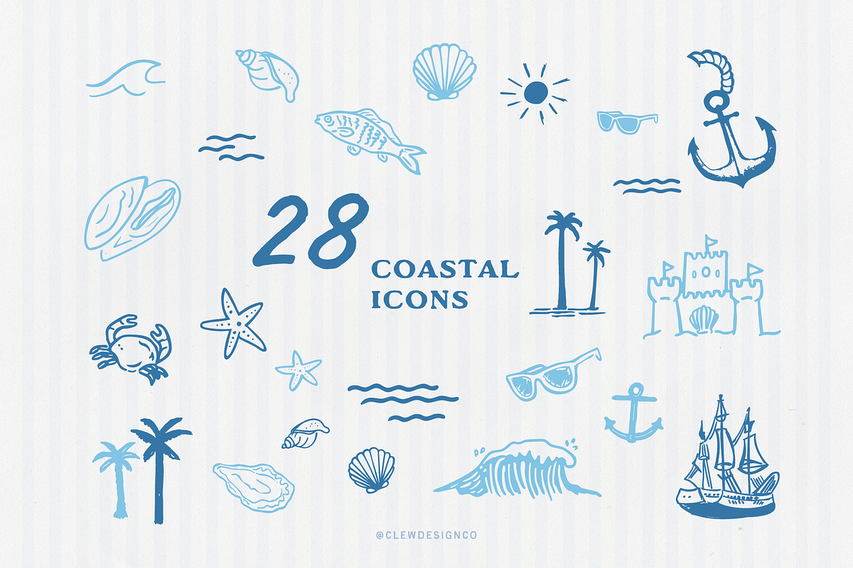Hand-Drawn Beach Illustration Pack, a Seasonal Illustration by CLew Design Co (Photo 10 of 10)
