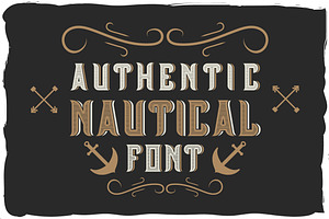 Nautical Font Bonus Label