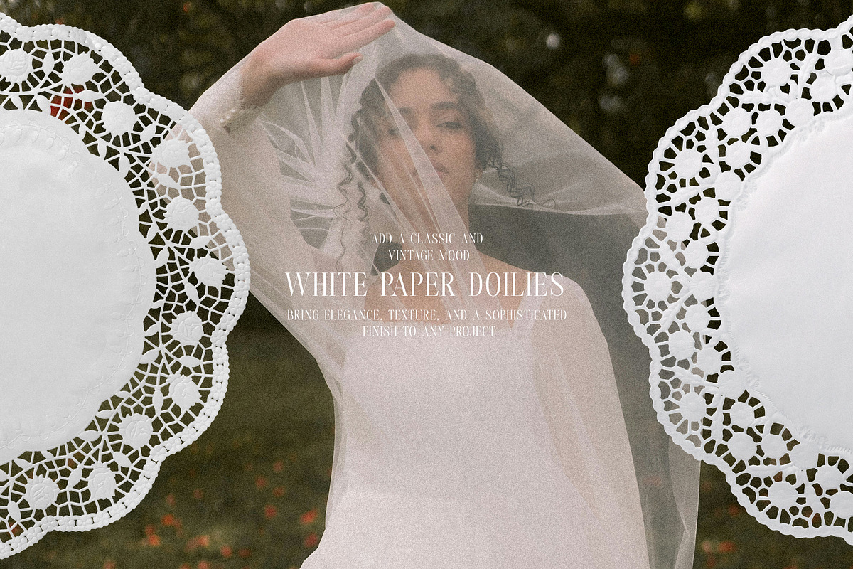 Vintage Paper Doily Overlays, a Texture Graphic by Kaleriia (Photo 2 of 10)