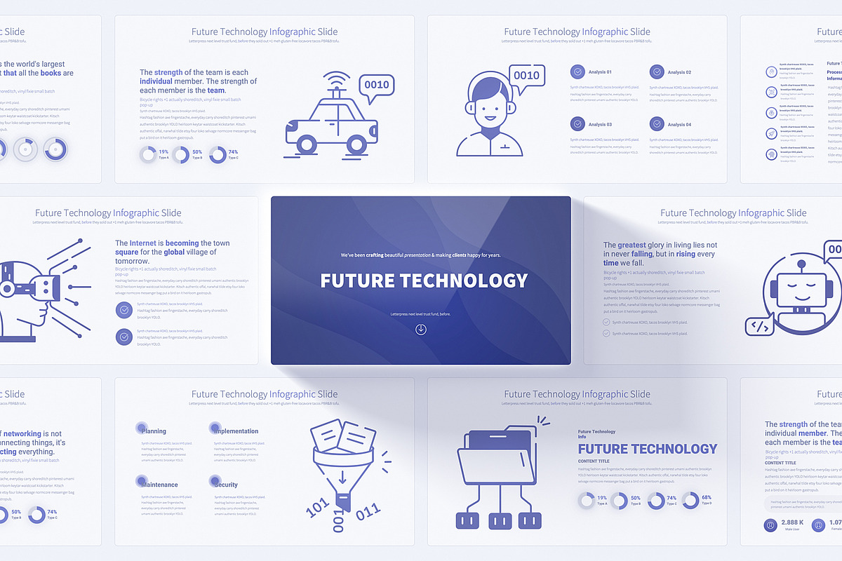 Future Technology PowerPoint Slides, a Presentation Template by Pulsecolor (Photo 1 of 10)