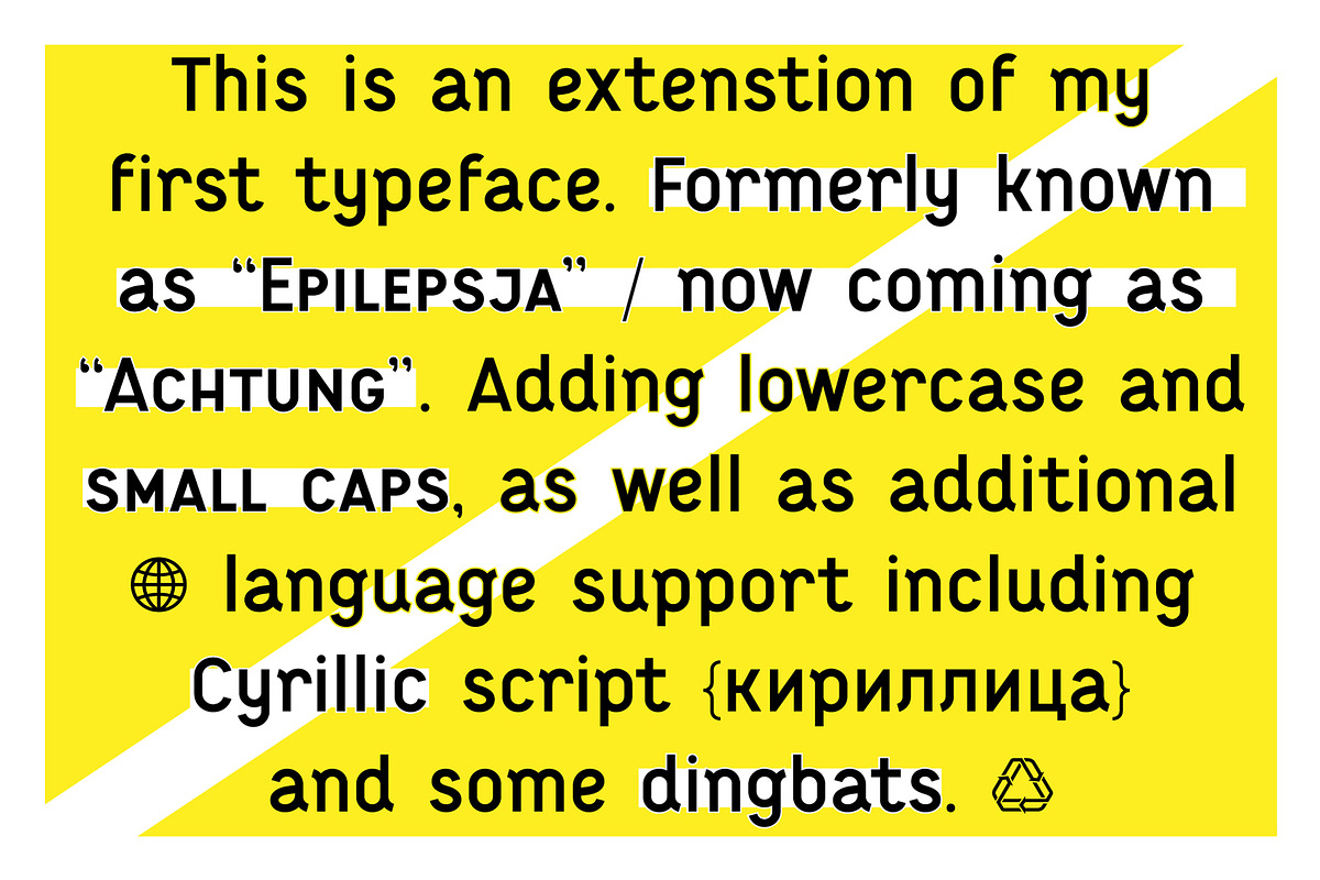 Achtung color font - DIY sub-family, a Font by FONT-Bud (Photo 3 of 14)