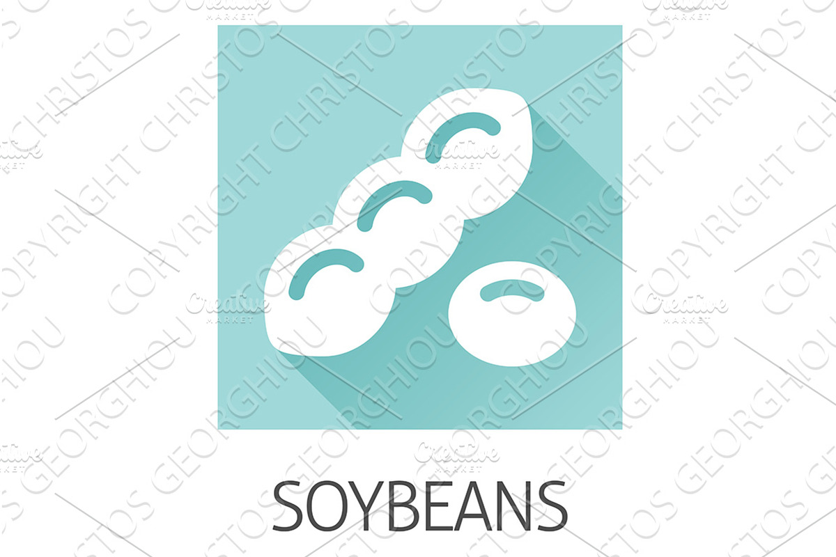 A Soybean Soy Bean Food Allergen, a Food Illustration by Christos Georghiou