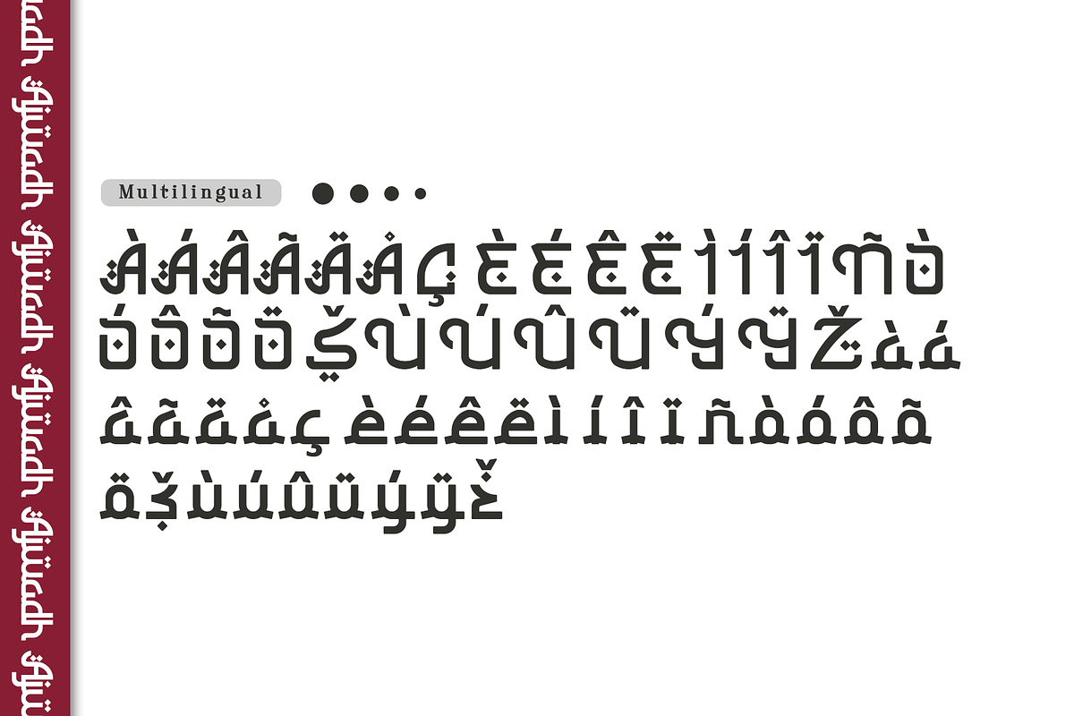 Ajwadh - Modern Arabic Display Font, a Handwritten Font by overlaytemplates (Photo 5 of 5)