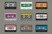 Audio cassette. Flat tapes, an Object Graphic by Elegant Solution (Thumbnail 1 of 2)