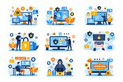 10 Cyber Crime Flat Illustration, an Illustration by Decta Store (Thumbnail 1 of 2)