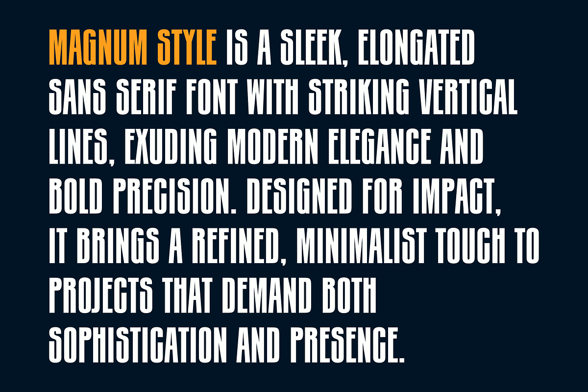 Magnum Style, a Sans Serif Font by RADesigns21 (Photo 2 of 9)
