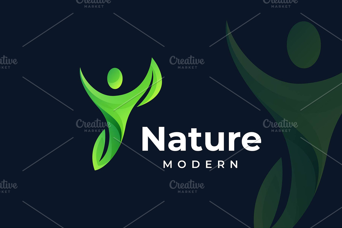 Healthy People Logo, a Branding & Logo Template by BlackSweet_Studio