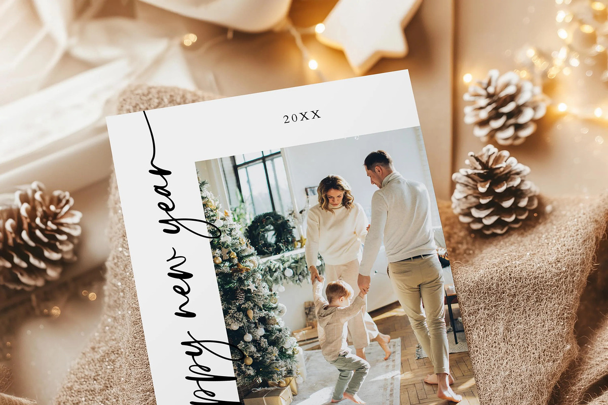 Happy New Year Card Template, a Card Template by LucaTheme (Photo 2 of 6)