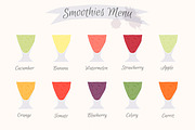 Collection fruit smoothies., a Food Illustration by itiir (Thumbnail 3 of 11)