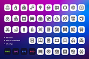 50 Kindergarten Icons, an Outline Icon by Wencory (Thumbnail 1 of 2)