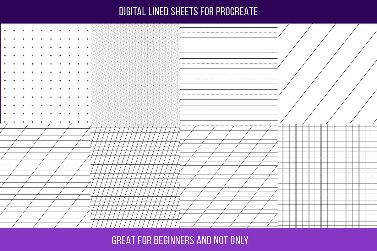 Procreate Lettering grid Builder Set, a Brush Add-On by Julia Right Studio (Photo 6 of 6)