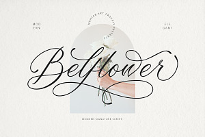 Belflower Script Modern Signature