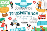Transportation clipart, an Object Graphic by Lexi Claus (Thumbnail 1 of 12)