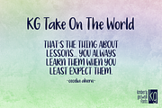 KG Take On The World, a Font by Kimberly Geswein Fonts (Thumbnail 2 of 3)
