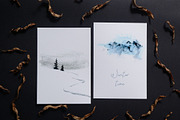 Watercolor Winter Clipart Landscape, an Object Graphic by NataliArkushArt (Thumbnail 9 of 20)