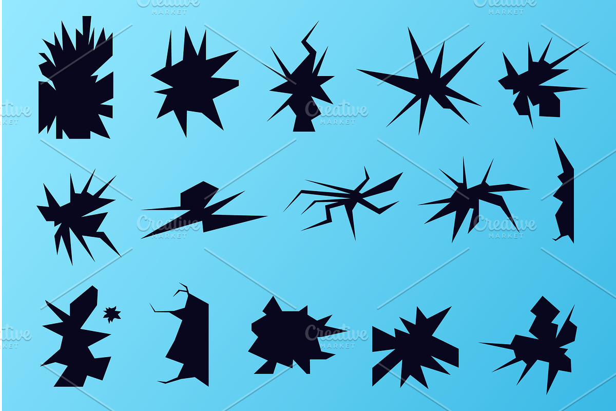 Broken glass cracks. Shatter window, an Illustration by Stock-Smart-Start