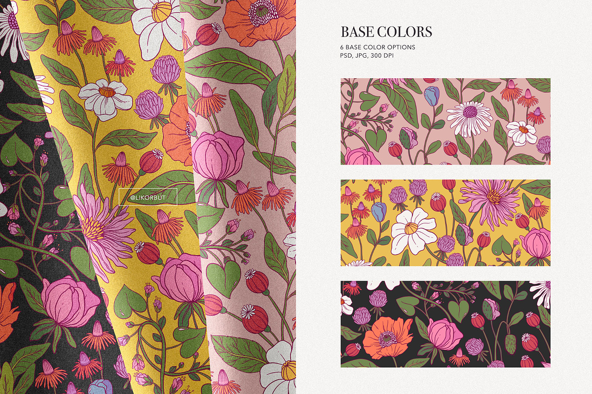 Floral Modern Pattern and Graphics, a Pattern Graphic by likorbut (Photo 6 of 10)