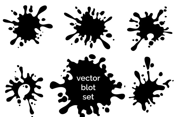 Splashes And Blots Silhouettes