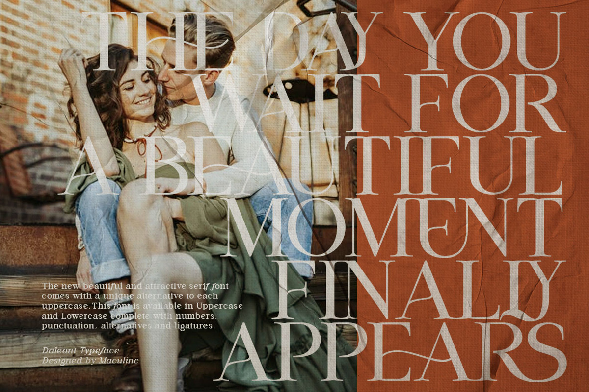 Daleant - Serif Font (10 Fonts), a Serif Font by Maculinc Type (Photo 13 of 18)