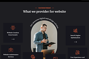 Web Design Agency Elementor WordPres, a WordPress Template by UInstrument (Thumbnail 4 of 12)