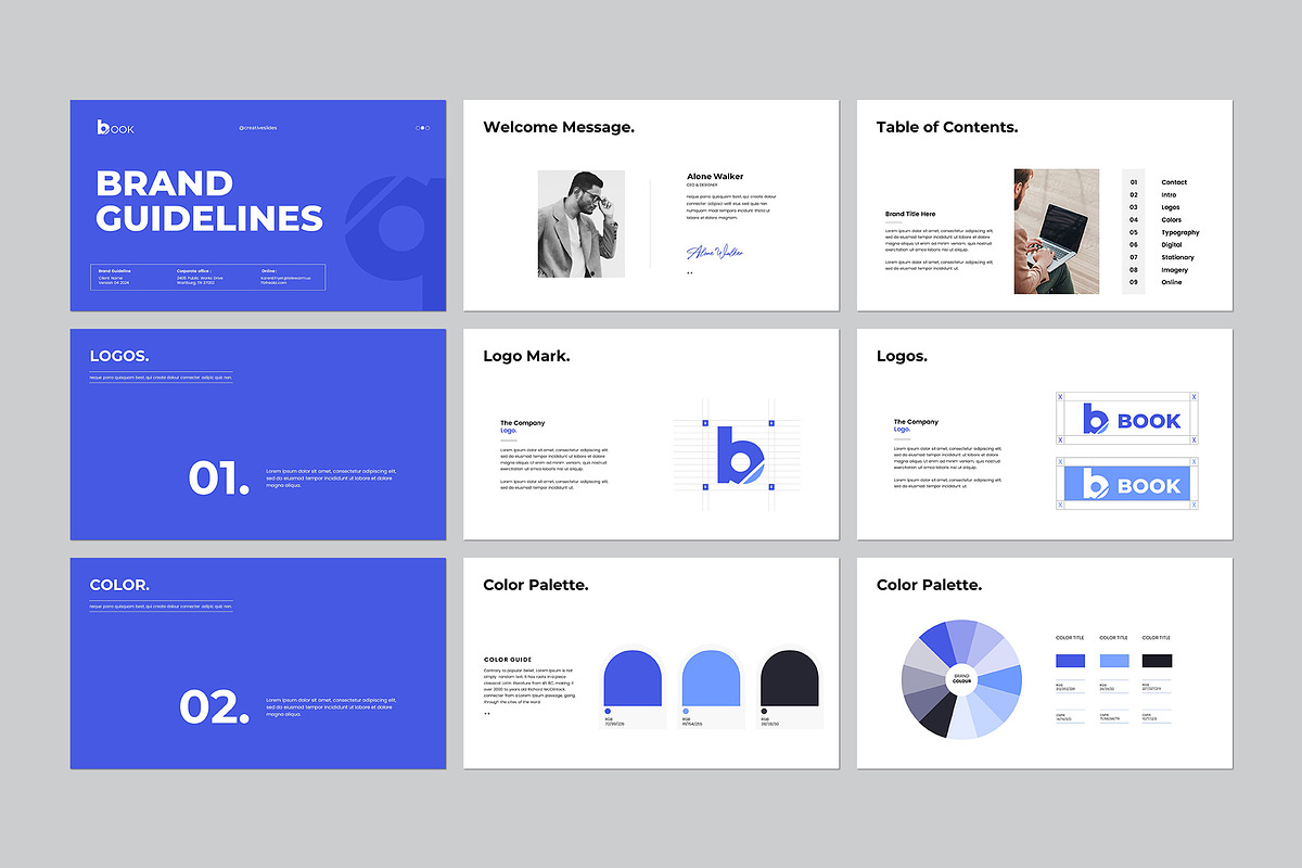 Brand Guidelines Template, a Presentation Template by CreativeSlides (Photo 5 of 8)