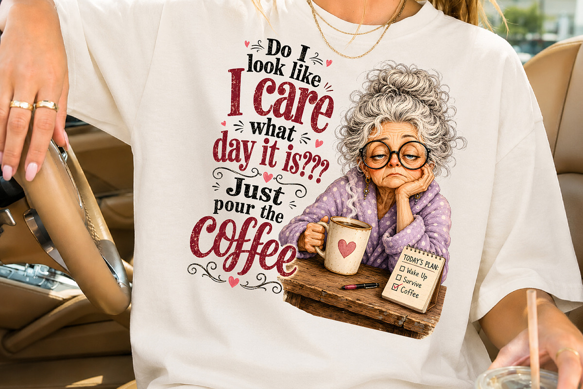 Just Pour The Coffee Sublimation, a Seasonal Illustration by Rose Art (Photo 2 of 4)