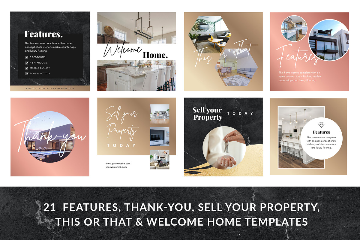 157 Realtor Instagram Templates, a Social Media Template by Galaxybomb (Photo 5 of 9)
