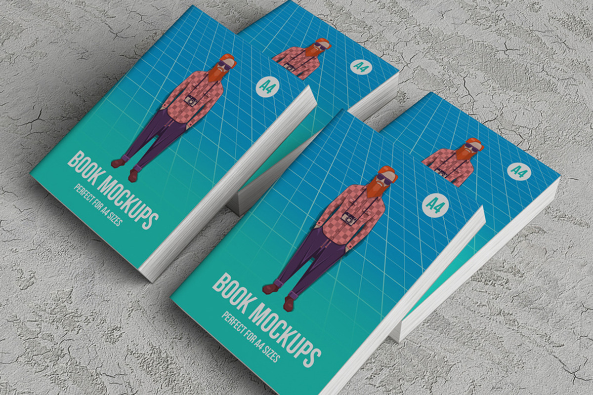 Book Mockups, a Print Template by Kongkow (Photo 3 of 7)