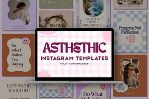 Aesthetic Instagram Templates, a Social Media Template by Arslan
