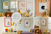 Nursery poster mockups Set of 6 PSD, a Product Mockup by SigaSigaMockup (Thumbnail 2 of 4)