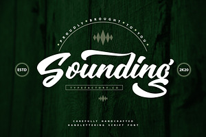 Sounding - Handlettering Script Font