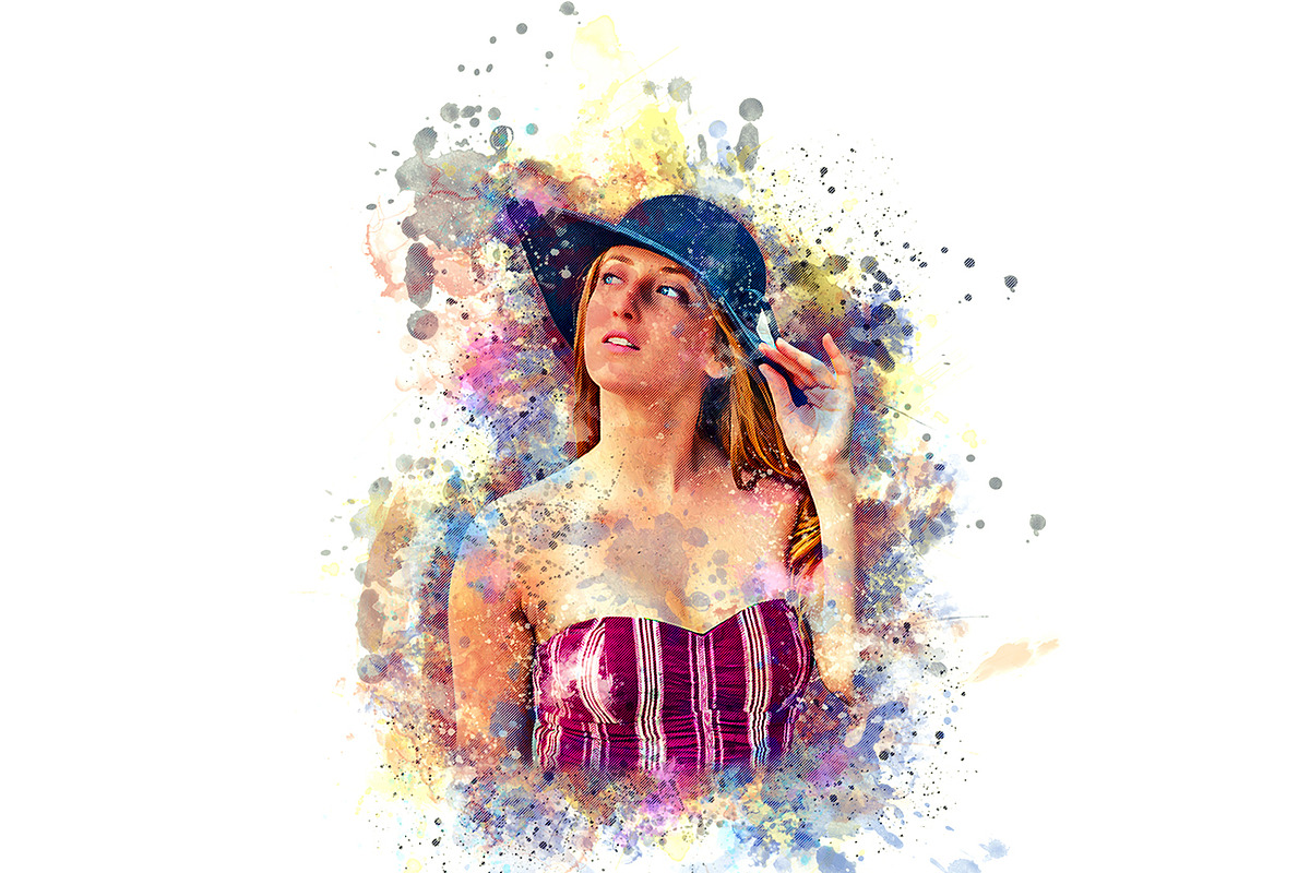 Watercolor Artwork Photoshop Action, an Action Add-On by Studio Retouch (Photo 6 of 10)