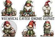 Whimsical Easter Gnome Clipart, an Illustration by OK Design (Thumbnail 2 of 6)