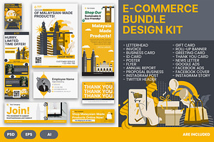 E-Commerce Design Kit, a Templates & Theme by Esensifiksi.studio