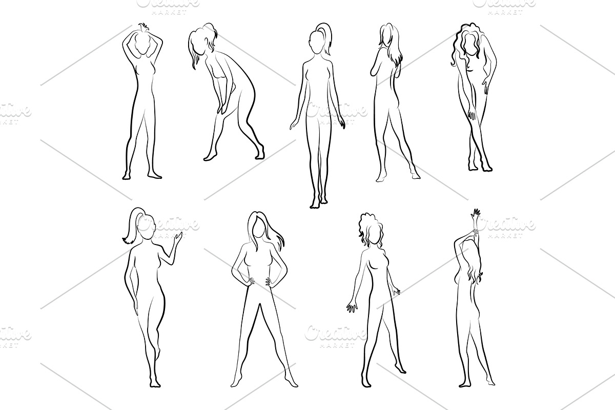 Female silhouette. Woman body, a Person Illustration by the8monkey
