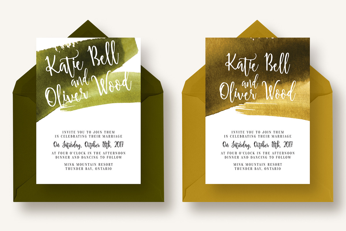 Watercolor Invitation Collection, an Invitation Template by Knotted Design (Photo 5 of 10)